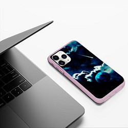 Чехол iPhone 11 Pro матовый КОСМИЧЕСКИЕ ОБЛАКА, цвет: 3D-розовый — фото 2