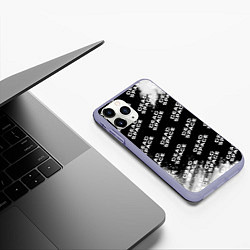 Чехол iPhone 11 Pro матовый Dead Space - Exposion Pattern, цвет: 3D-светло-сиреневый — фото 2