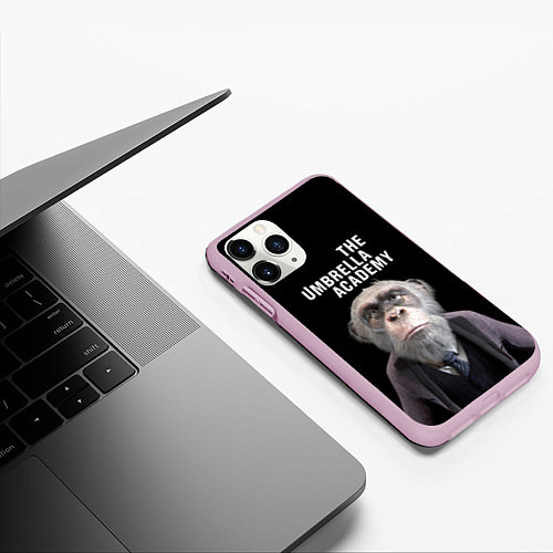 Чехол iPhone 11 Pro матовый Пого Академия Амбрелла Z / 3D-Розовый – фото 3