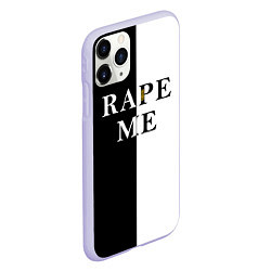 Чехол iPhone 11 Pro матовый Rape Me Kurt Cobain спина Z, цвет: 3D-светло-сиреневый — фото 2