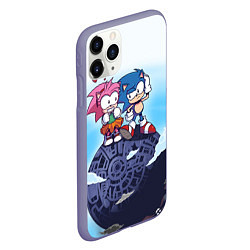 Чехол iPhone 11 Pro матовый SONIC AMY ROSE Z, цвет: 3D-серый — фото 2