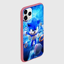 Чехол iPhone 11 Pro матовый SONIC СИНИЙ ЁЖ Z, цвет: 3D-малиновый — фото 2