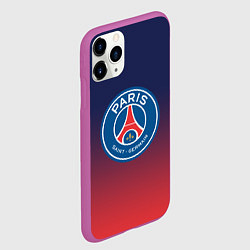 Чехол iPhone 11 Pro матовый PSG ПСЖ PARIS SAINT GERMAIN, цвет: 3D-фиолетовый — фото 2