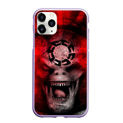 Чехол iPhone 11 Pro матовый ШЕСТЕРНЯ GEARS OF WAR Z, цвет: 3D-светло-сиреневый