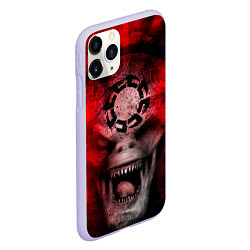 Чехол iPhone 11 Pro матовый ШЕСТЕРНЯ GEARS OF WAR Z, цвет: 3D-светло-сиреневый — фото 2