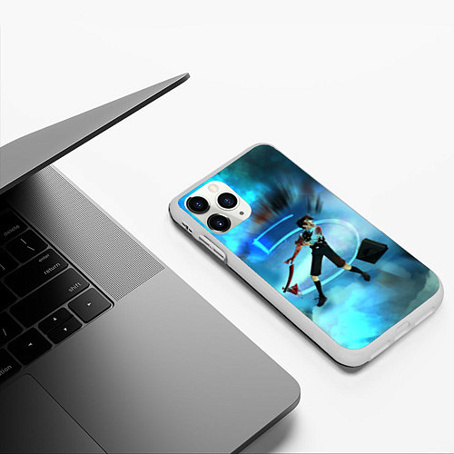 Чехол iPhone 11 Pro матовый Номер 5 Академия Амбрелла Z / 3D-Белый – фото 3