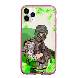 Чехол iPhone 11 Pro матовый Opposing Force HL Z, цвет: 3D-малиновый
