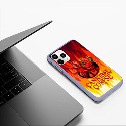 Чехол iPhone 11 Pro матовый Cannibal Corpse Труп Канниба, цвет: 3D-светло-сиреневый — фото 2