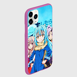 Чехол iPhone 11 Pro матовый TenSura, Румиру, Шуна и Шион, цвет: 3D-фиолетовый — фото 2