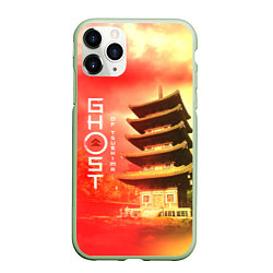 Чехол iPhone 11 Pro матовый Ghost of Tsushima Призрак Цусимы Z, цвет: 3D-салатовый