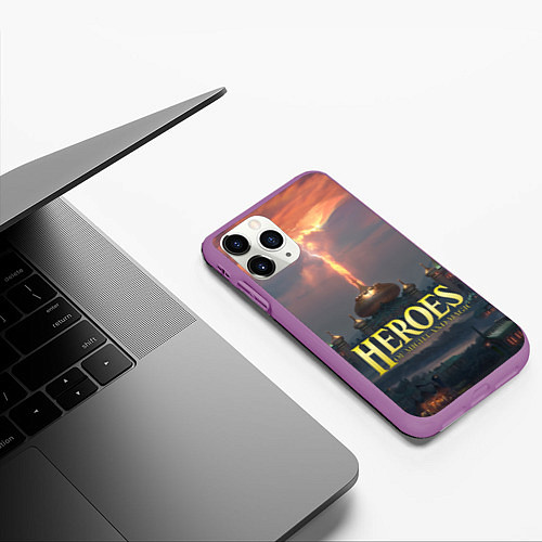 Чехол iPhone 11 Pro матовый Heroes of Might and Magic HoM Z / 3D-Фиолетовый – фото 3