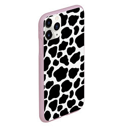 Чехол iPhone 11 Pro матовый Пятна Далматинца, цвет: 3D-розовый — фото 2