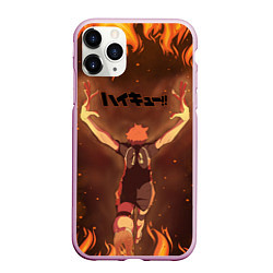 Чехол iPhone 11 Pro матовый Haikyu Волейбол Z, цвет: 3D-розовый