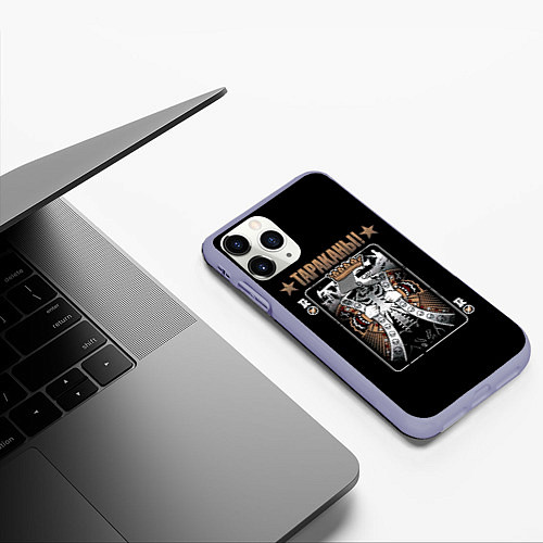 Чехол iPhone 11 Pro матовый Тараканы! Король / 3D-Светло-сиреневый – фото 3