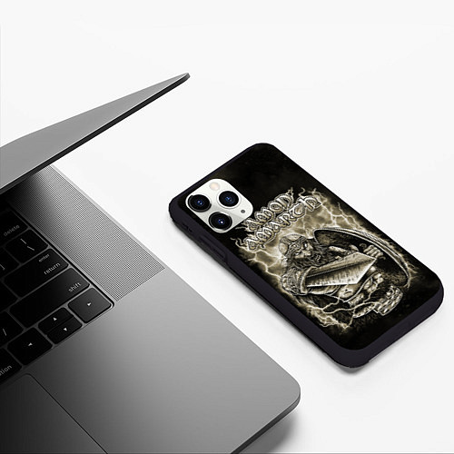 Чехол iPhone 11 Pro матовый Amon Amarth / 3D-Черный – фото 3