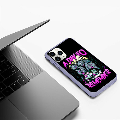 Чехол iPhone 11 Pro матовый A Day to Remember / 3D-Светло-сиреневый – фото 3