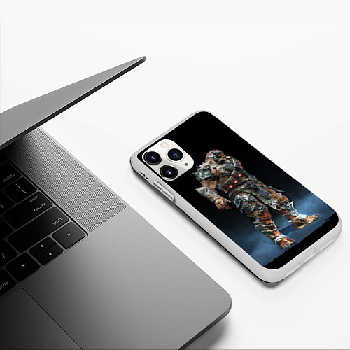 Чехол iPhone 11 Pro матовый NPC GEARS OF WAR Z / 3D-Белый – фото 3