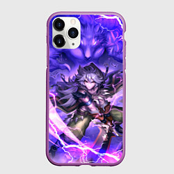 Чехол iPhone 11 Pro матовый Рэйзор Genshin Impact Геншин Импакт Z, цвет: 3D-фиолетовый