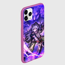 Чехол iPhone 11 Pro матовый Рэйзор Genshin Impact Геншин Импакт Z, цвет: 3D-фиолетовый — фото 2