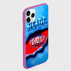 Чехол iPhone 11 Pro матовый ACDC - The Razor’s Edge, цвет: 3D-фиолетовый — фото 2