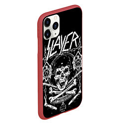 Чехол iPhone 11 Pro матовый Slayer, цвет: 3D-красный — фото 2