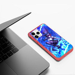 Чехол iPhone 11 Pro матовый Rosaria Genshin Impact Z, цвет: 3D-красный — фото 2