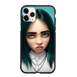 Чехол iPhone 11 Pro матовый Billie Eilish: 3D, цвет: 3D-черный