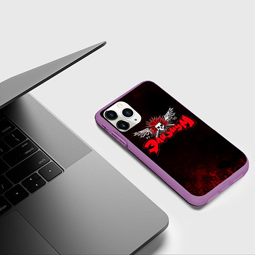 Чехол iPhone 11 Pro матовый Элизиум 1995 / 3D-Фиолетовый – фото 3