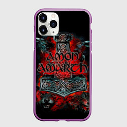 Чехол iPhone 11 Pro матовый Amon Amarth, цвет: 3D-фиолетовый