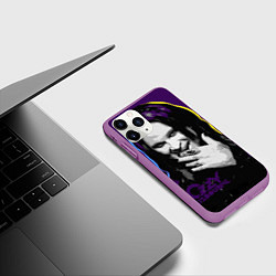 Чехол iPhone 11 Pro матовый Ozzy Osbourne, Оззи Осборн, цвет: 3D-фиолетовый — фото 2