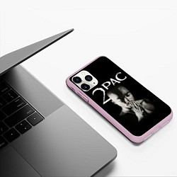Чехол iPhone 11 Pro матовый TUPAC, цвет: 3D-розовый — фото 2