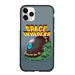 Чехол iPhone 11 Pro матовый Boss Space Invaders Old game Z, цвет: 3D-черный