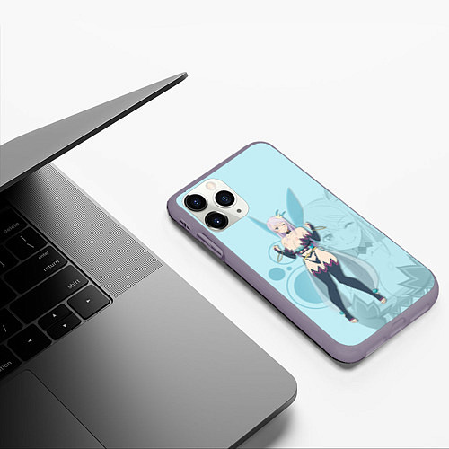 Чехол iPhone 11 Pro матовый Fairy Reona / 3D-Серый – фото 3