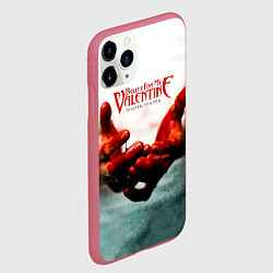 Чехол iPhone 11 Pro матовый Temper Temper - Bullet For My Valentine, цвет: 3D-малиновый — фото 2