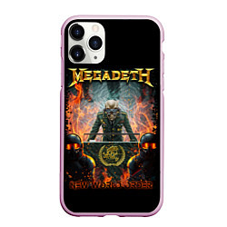 Чехол iPhone 11 Pro матовый Megadeth, цвет: 3D-розовый