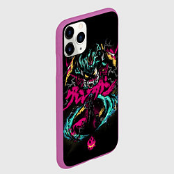 Чехол iPhone 11 Pro матовый Гуррен-Лаганн, цвет: 3D-фиолетовый — фото 2