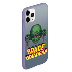 Чехол iPhone 11 Pro матовый Space Invaders Old game Z, цвет: 3D-серый — фото 2