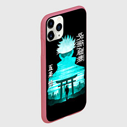 Чехол iPhone 11 Pro матовый Годжо Сатору Магическая битва, цвет: 3D-малиновый — фото 2