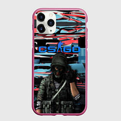 Чехол iPhone 11 Pro матовый Point Disarray Буйство красок, цвет: 3D-малиновый