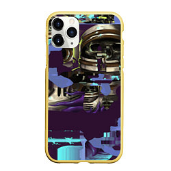 Чехол iPhone 11 Pro матовый Desolate Space CS, цвет: 3D-желтый