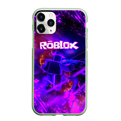 Чехол iPhone 11 Pro матовый MUSIC ROBLOX РОБЛОКС Z, цвет: 3D-салатовый