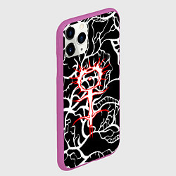 Чехол iPhone 11 Pro матовый GHOSTEMANE, цвет: 3D-фиолетовый — фото 2