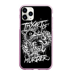 Чехол iPhone 11 Pro матовый Thy Art Is Murder, цвет: 3D-розовый