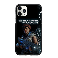 Чехол iPhone 11 Pro матовый GEARS OF WAR ШЕСТЕРЕНКИ Z, цвет: 3D-черный