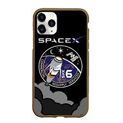Чехол iPhone 11 Pro матовый Space X, цвет: 3D-коричневый