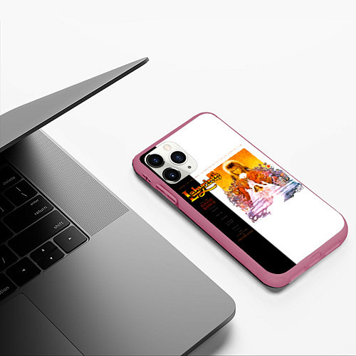 Чехол iPhone 11 Pro матовый Labyrinth - David Bowie / 3D-Малиновый – фото 3