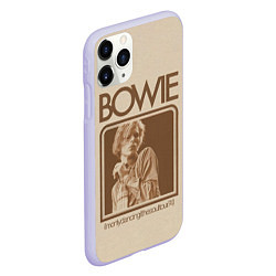 Чехол iPhone 11 Pro матовый Im Only Dancing - David Bowie, цвет: 3D-светло-сиреневый — фото 2