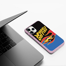 Чехол iPhone 11 Pro матовый Hot Wheels Хот Вилс, цвет: 3D-розовый — фото 2