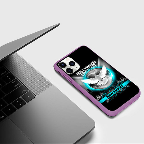 Чехол iPhone 11 Pro матовый New Empire, Vol 1 - Hollywood Undead / 3D-Фиолетовый – фото 3