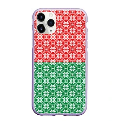 Чехол iPhone 11 Pro матовый Беларусь алатырь, цвет: 3D-светло-сиреневый